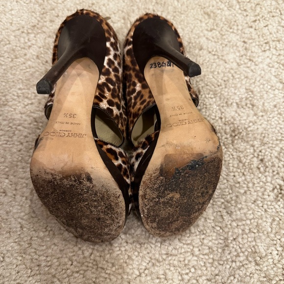 Jimmy Choo Leopard Heels Size 35.5 - Picture 3 of 6